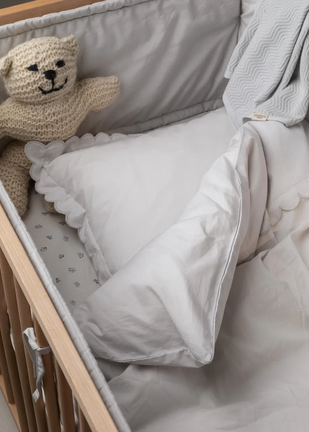MarMar Bed Linen Scallop sengetøj Morning Dew øko