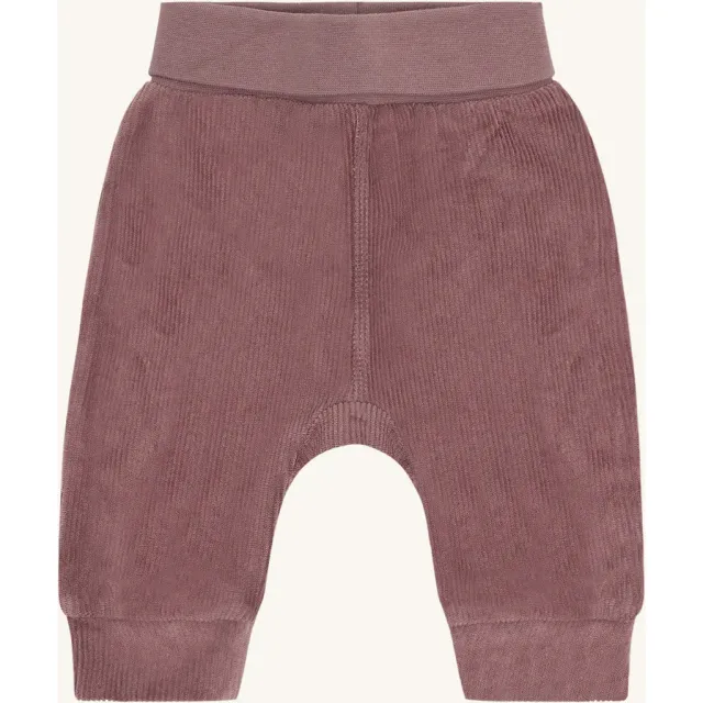 Hust & Claire HCGabe Velour joggingbukser Plum bomuld