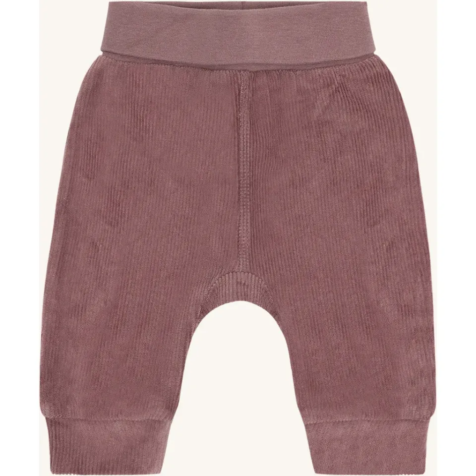 Hust & Claire HCGabe Velour joggingbukser Plum bomuld