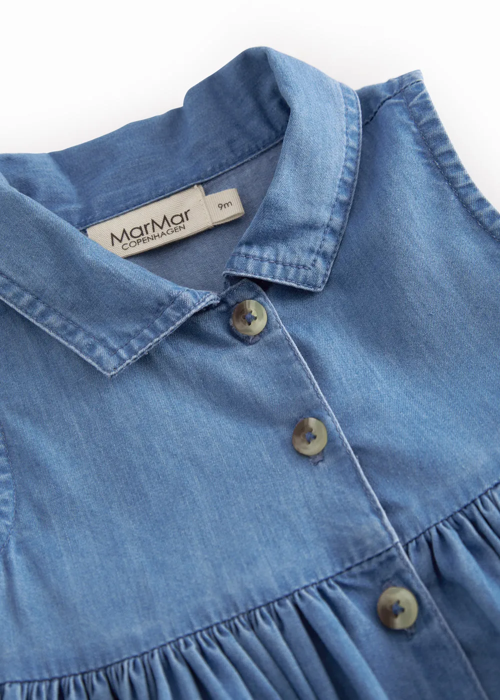 MarMar Danal kjole Blue Denim ærmeløs bomuld