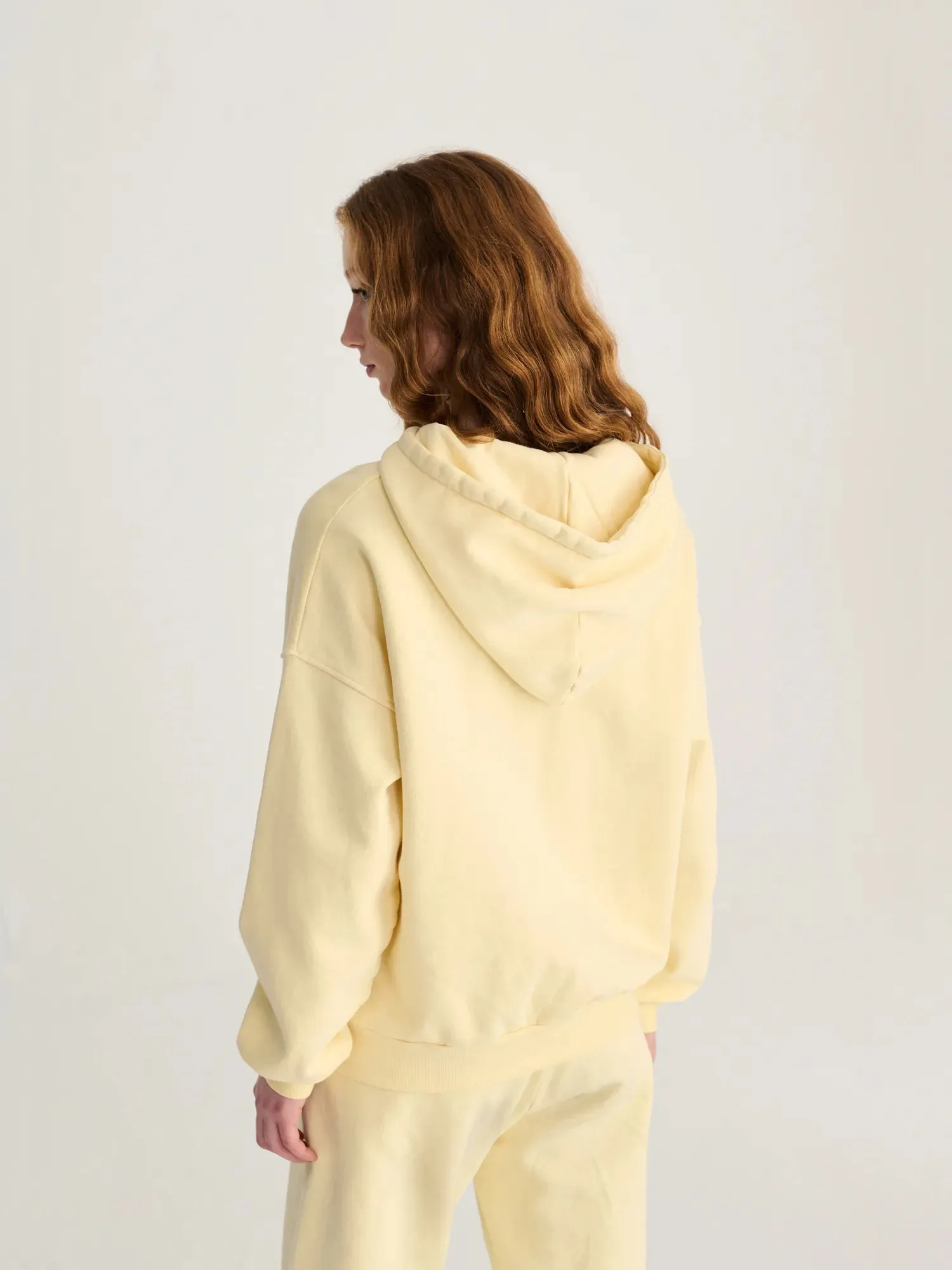 Bobo Choses Yellow Nest hoodie hættetrøje lysegul
