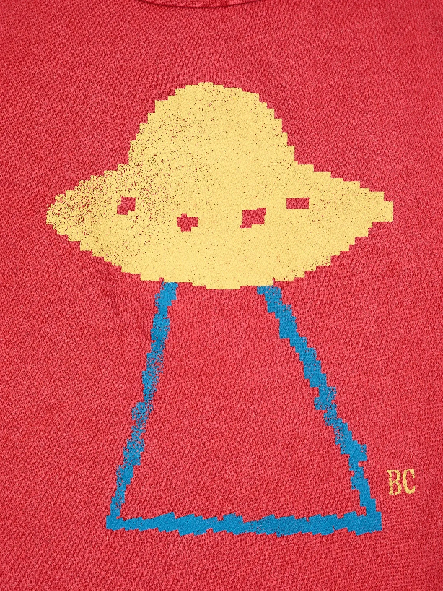Bobo Choses Pixel Abduction T-shirt rød 12M økologisk