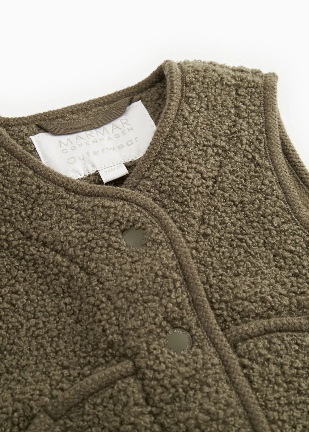 MarMar Ollas Waistcoat teddyvest Crocodile fleece 9M-12år