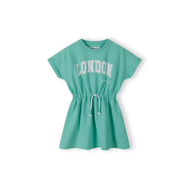 Minoti 40595 sweatshirt kjole til piger grøn London