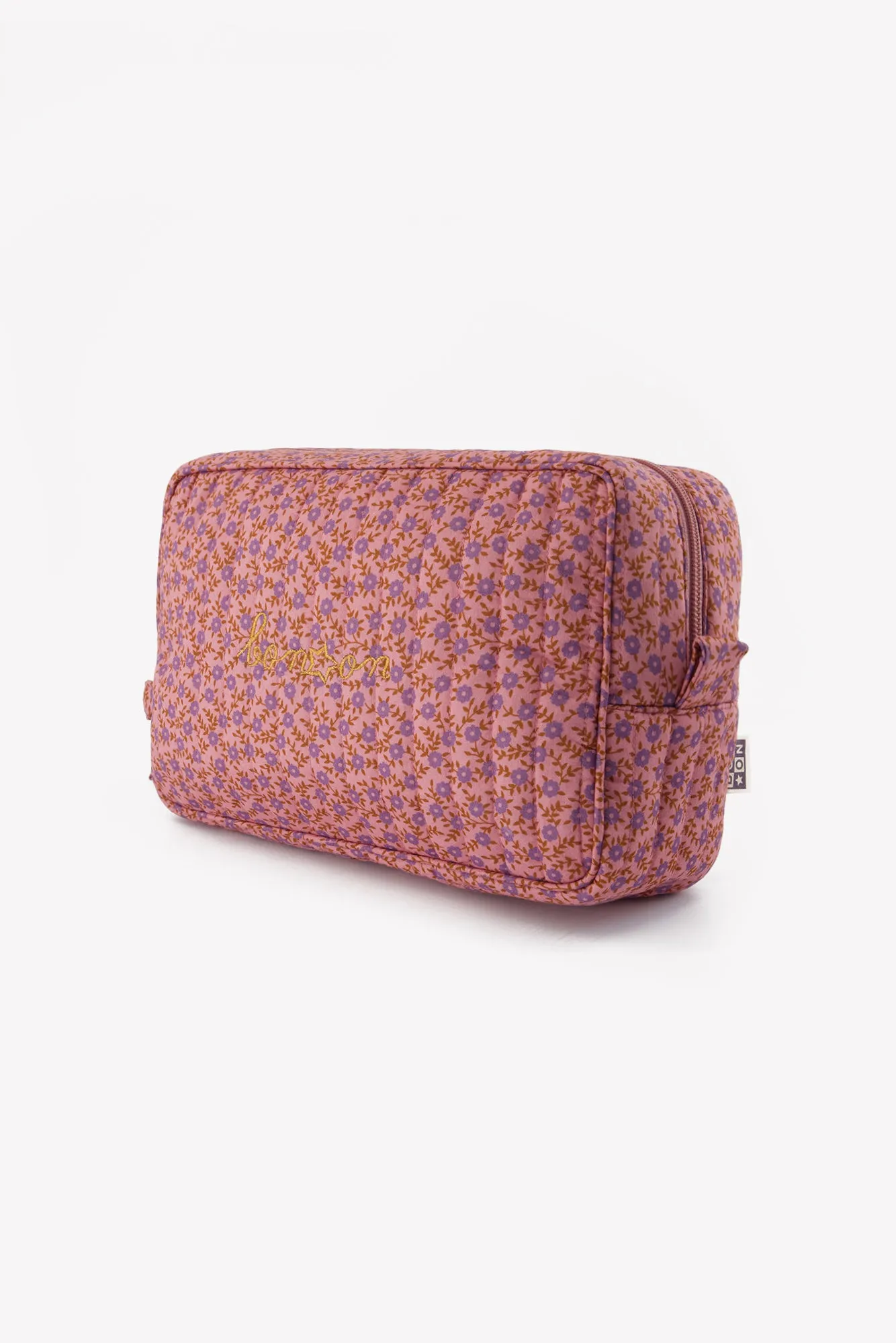 Bonton Foulfleur toilettaske violet bomuld 20 cm