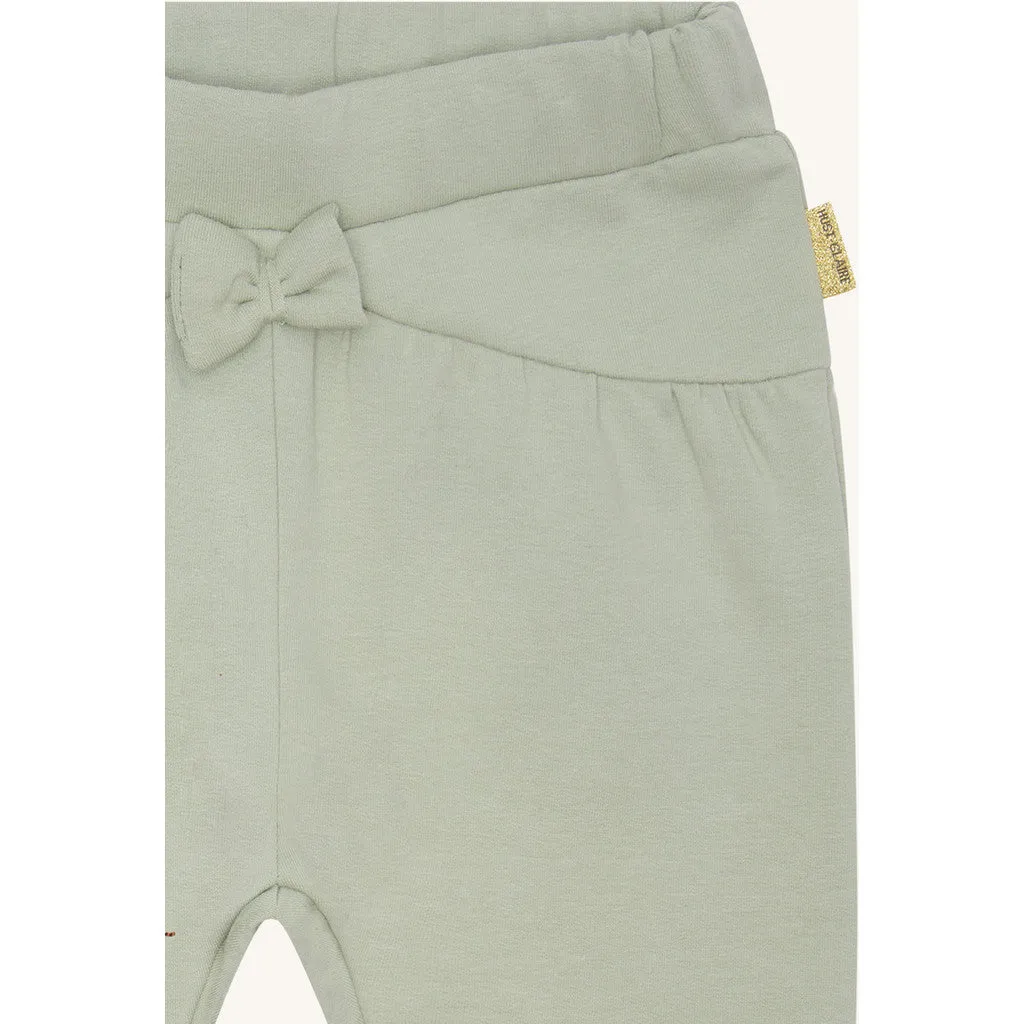 Hust & Claire HCTilde Flower joggingbukser Green Sage