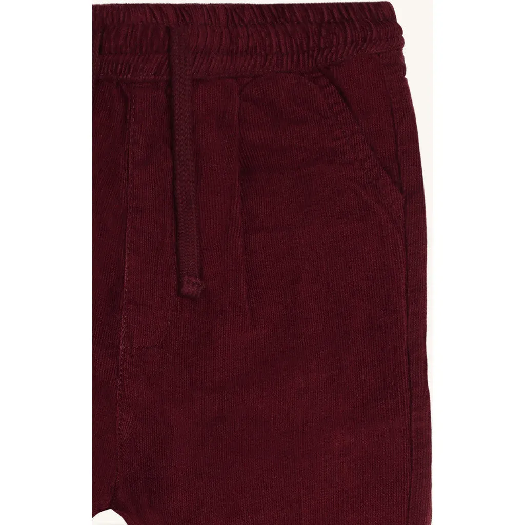 Hust & Claire HCTrevor Corduroy bukser Red Chocolate