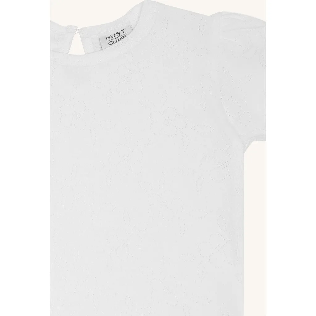 Hust & Claire HCAlma T-shirt Hvid Økologisk Bomuld