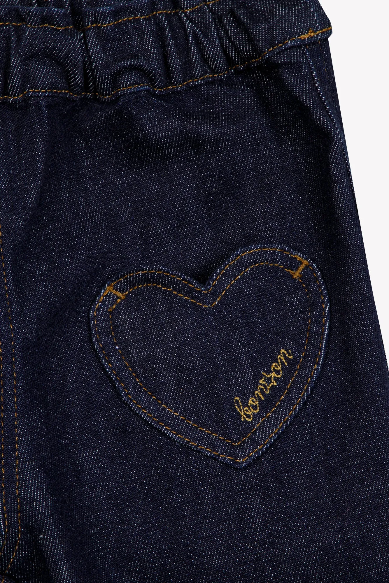 Bonton Duck jeans blå denim hjerte