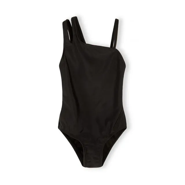 Minoti 44470 badedragt sort asymmetrisk
