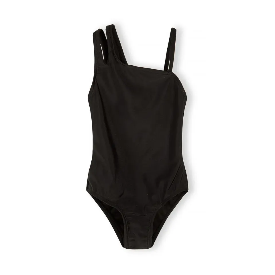 Minoti 44470 badedragt sort asymmetrisk