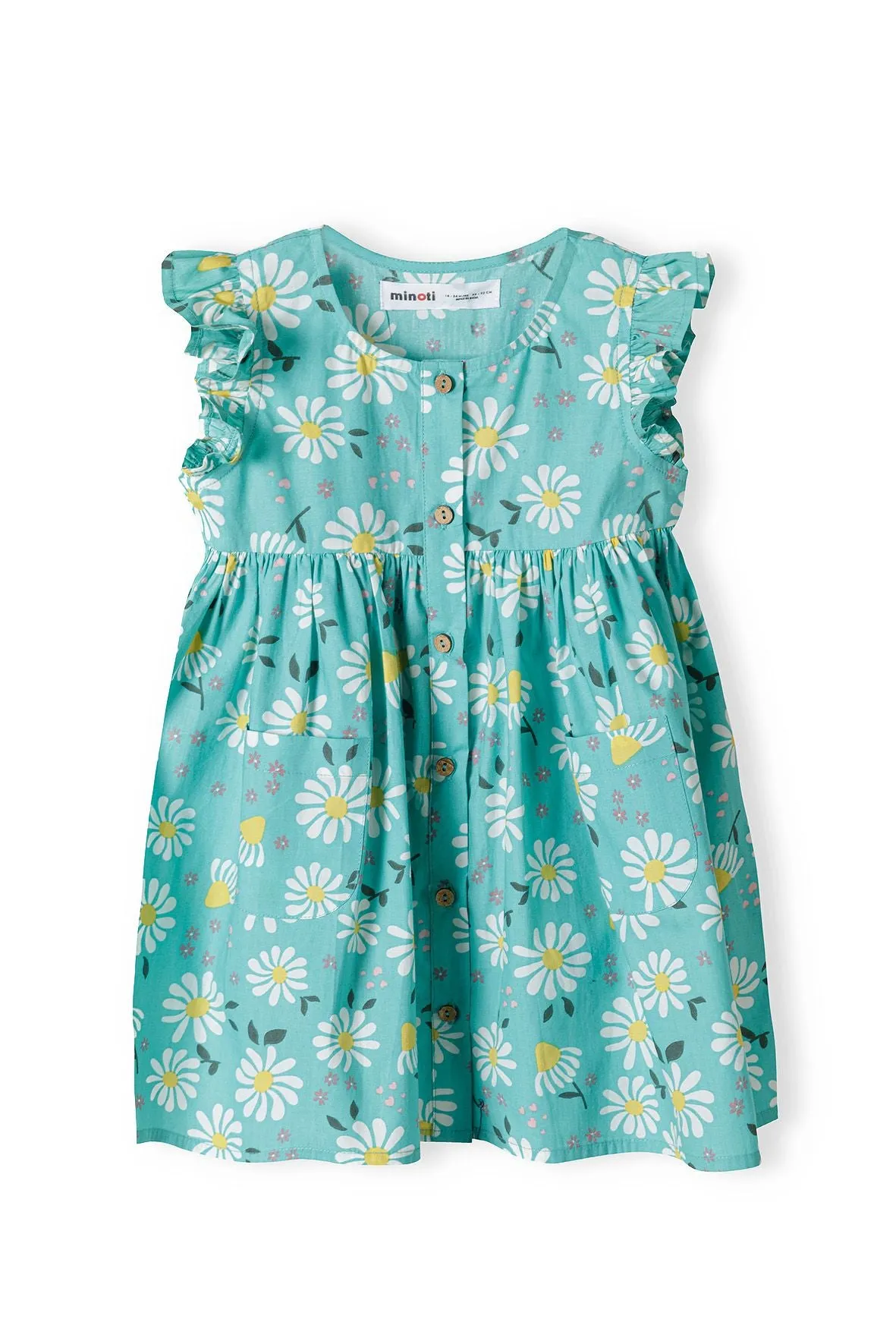 Minoti 38116 kjole turkis marguerit til baby