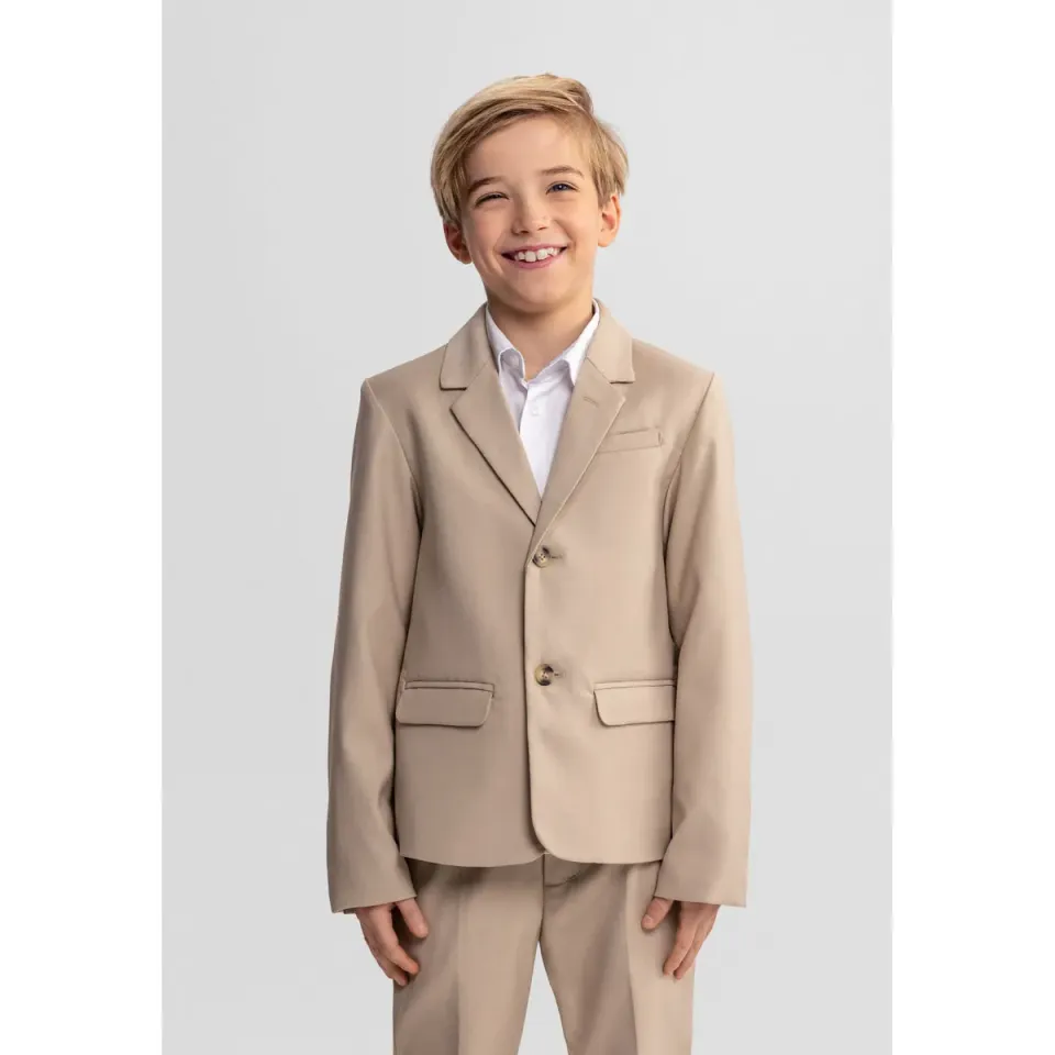 Minoti 44614 blazer sand smal til drenge fest