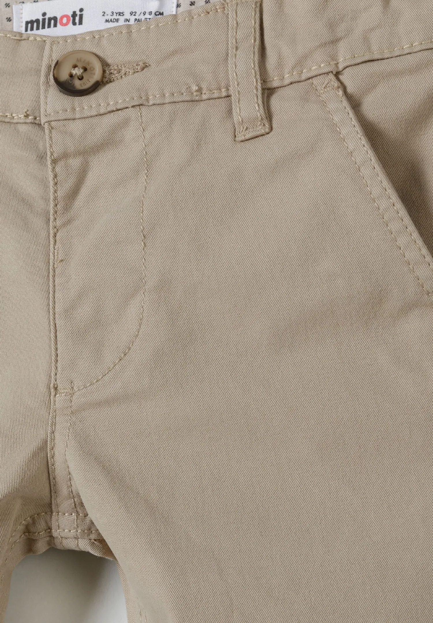 Minoti 43801 chinobukser grå slim fit bomuld