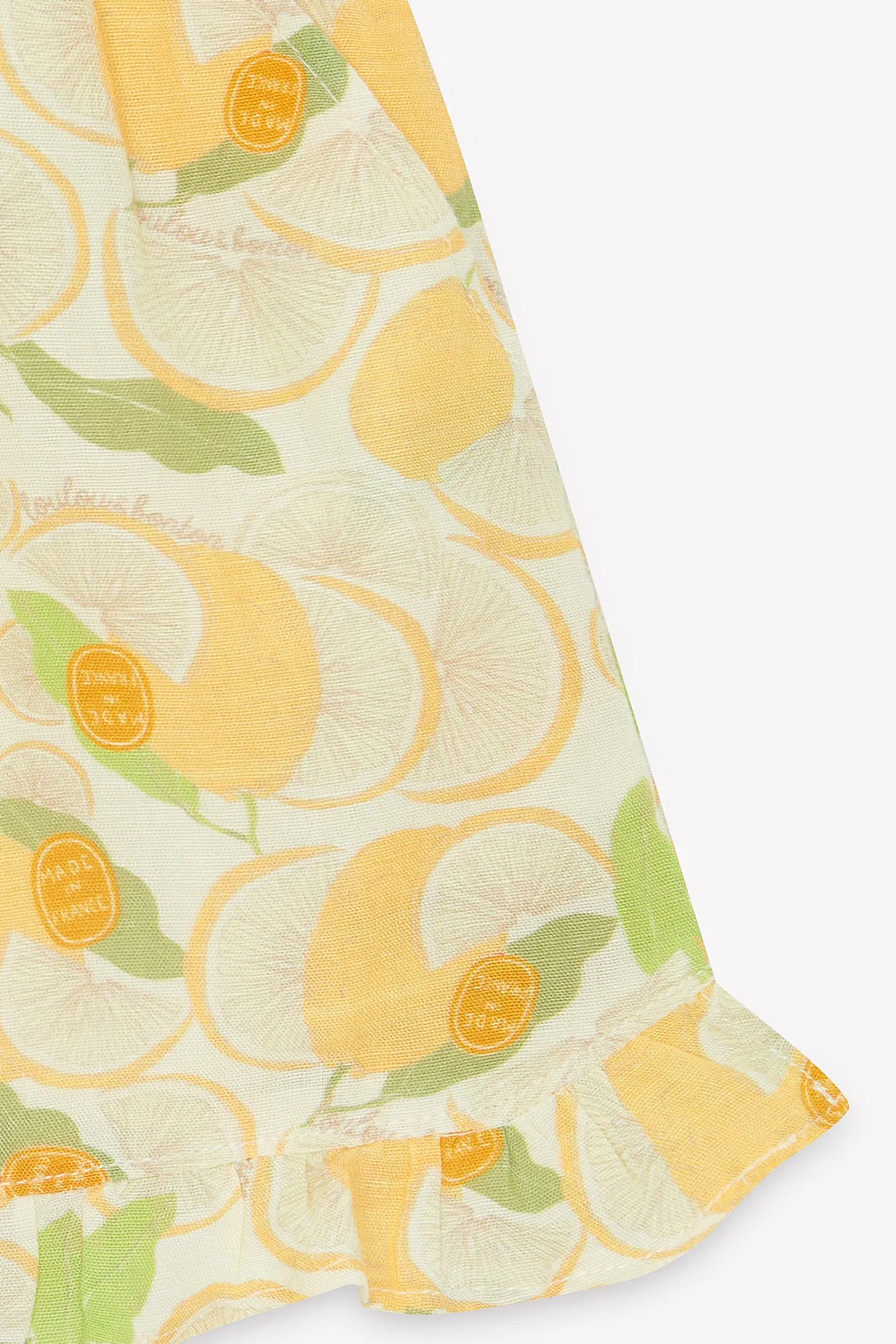 Bonton Limone Loulou shorts gul citrontryk bomuld