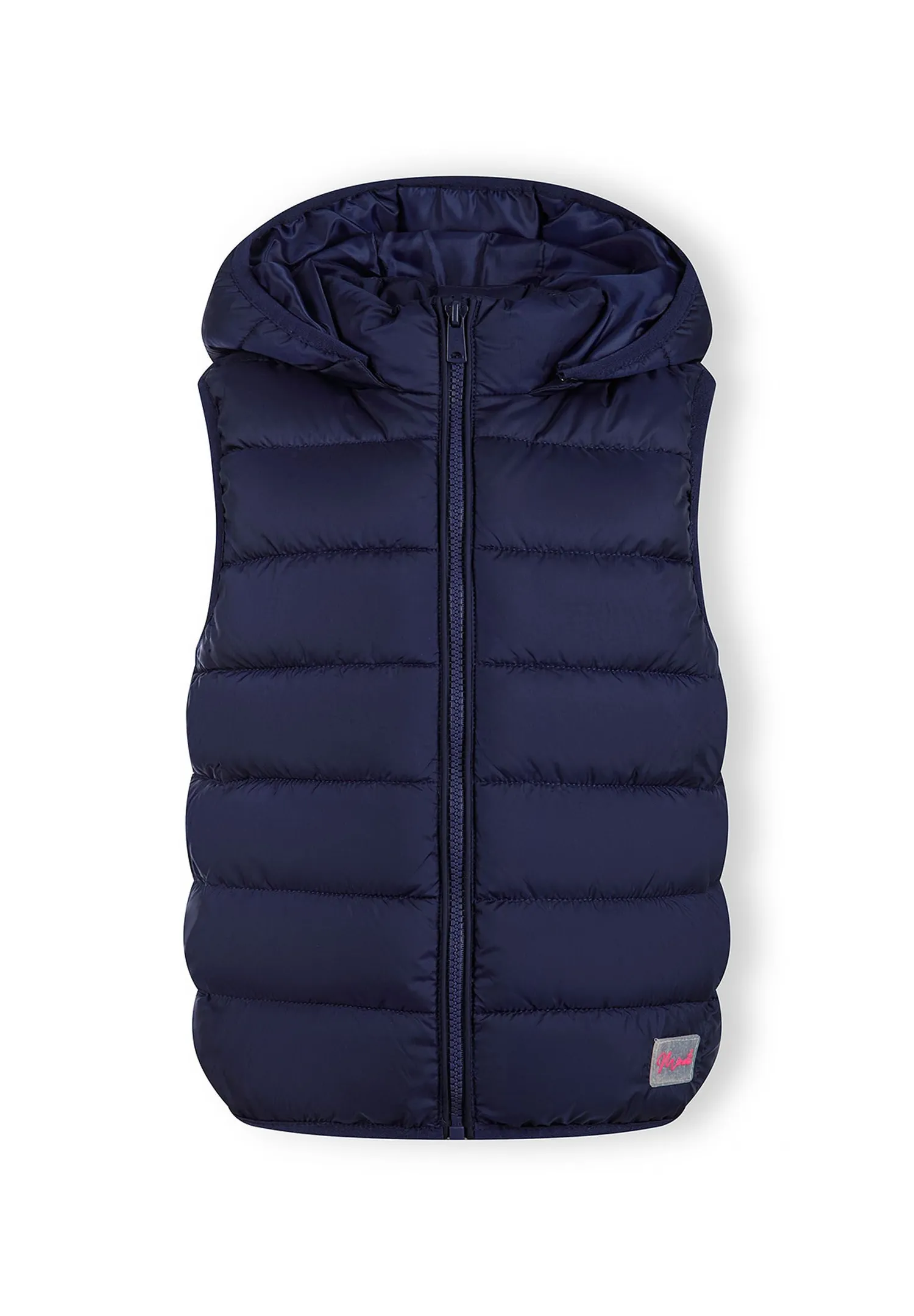 Minoti 40317 vest til piger mørkeblå quiltet