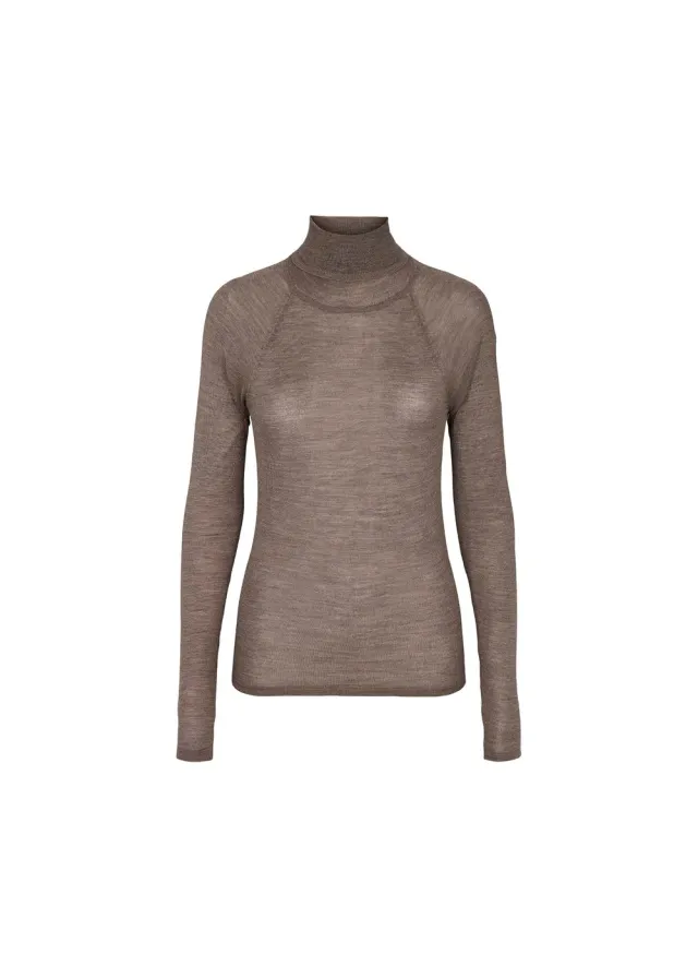 MarMar Trisha W bluse dusty brown mel. merino S-XL