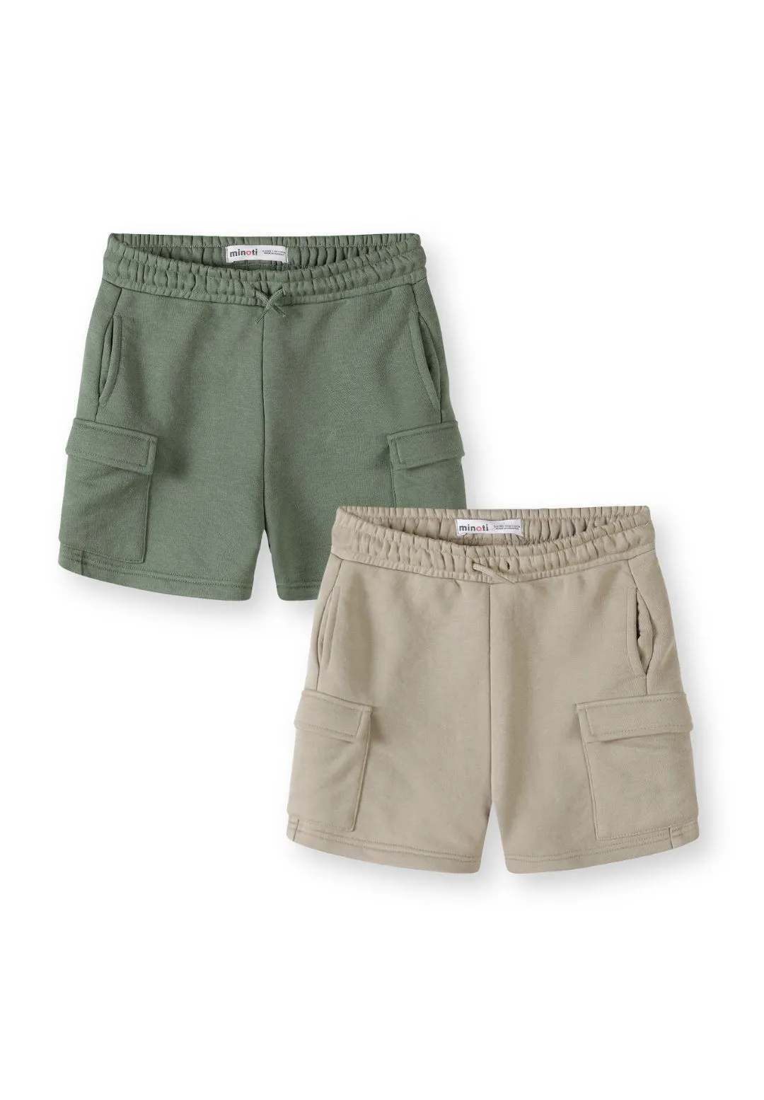 Minoti 44776 cargo shorts 2-pak sand beige