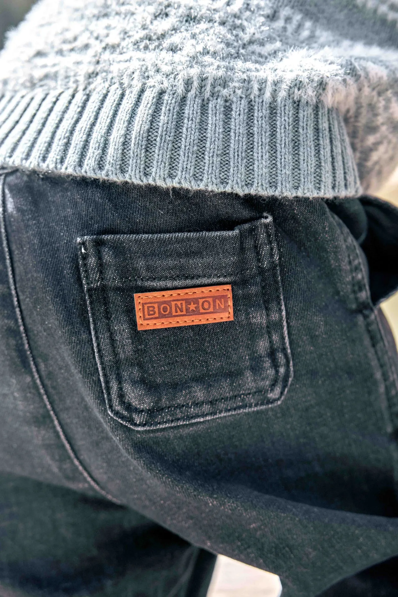 Bonton Lucky jeans grå denim 3 mdr-3 år