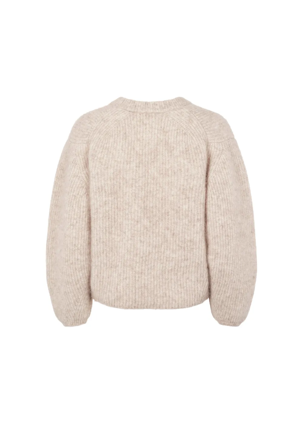 MarMar Tota W striktrøje Cashew Melange mohair