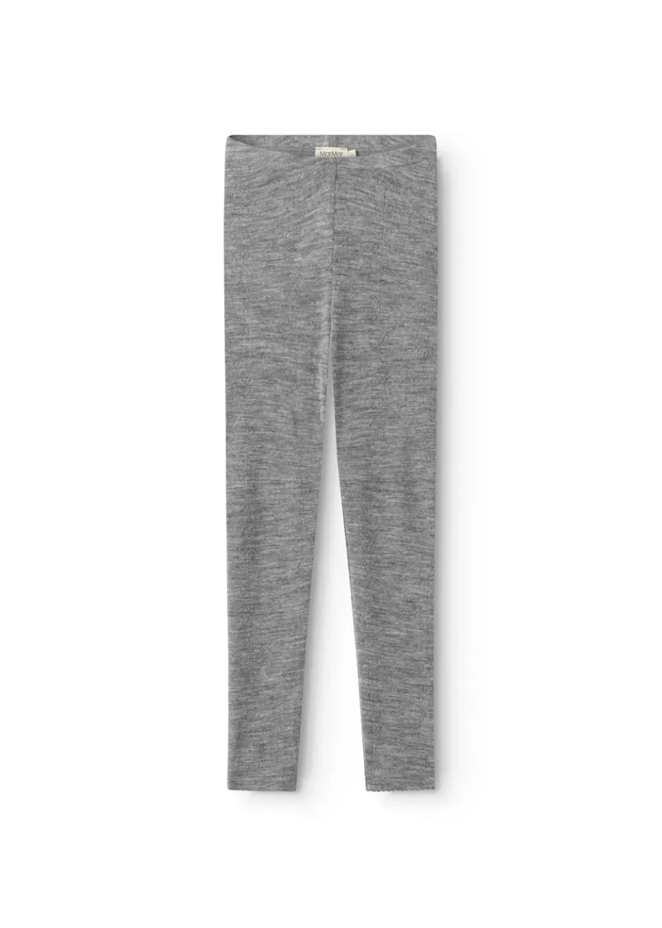 MarMar Leg leggings grey melange uld pointelle