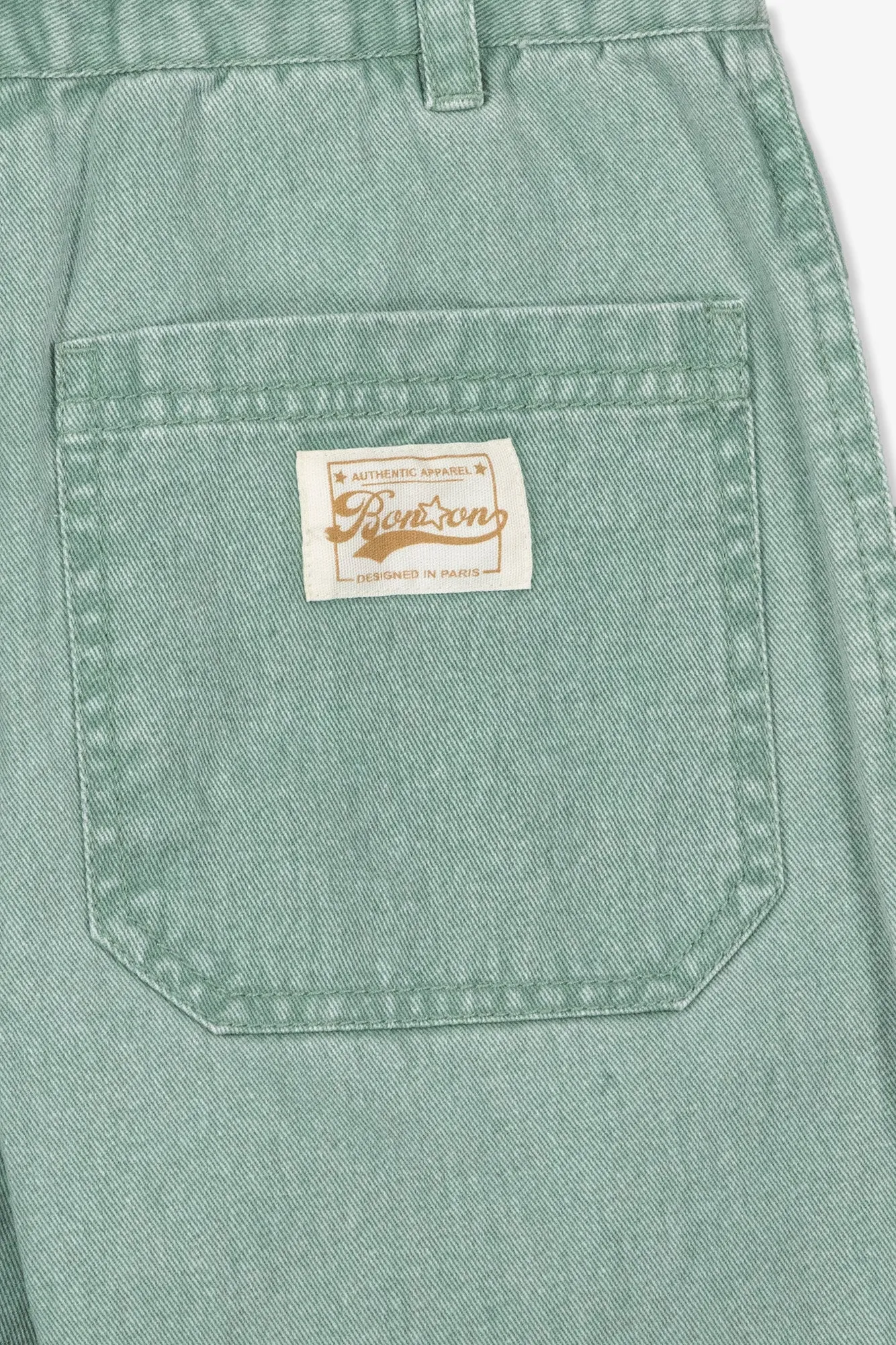Bonton Pollen børnejeans kaki bomuld