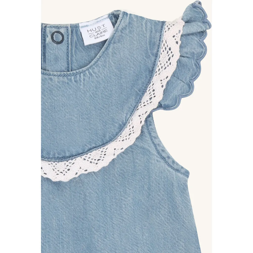 Hust & Claire HCMagie romper Blue Denim Tencel sommer