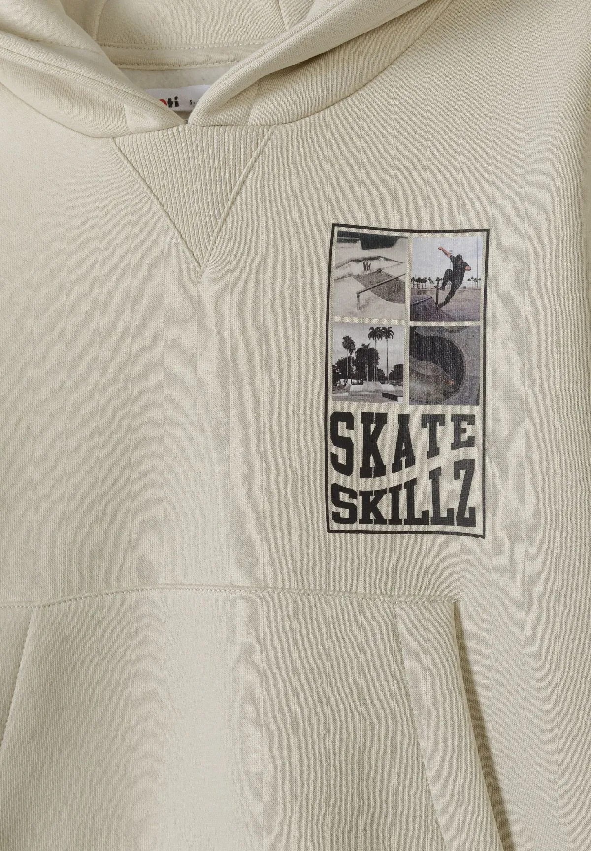 Minoti 41343 hættetrøje grå-sort skate drenge