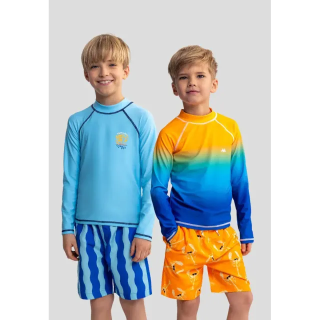 Minoti 44515 badebluse 2-pak turkis langærmet