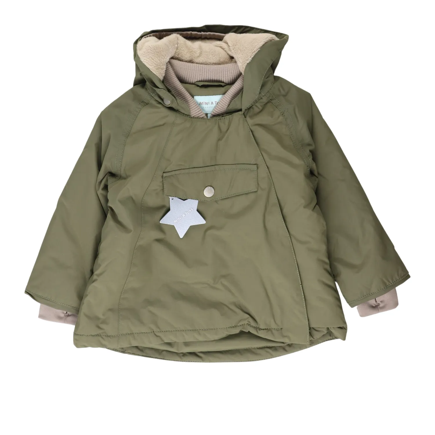 MINI A TURE RE-LOVED Wang vinterjakke military 74