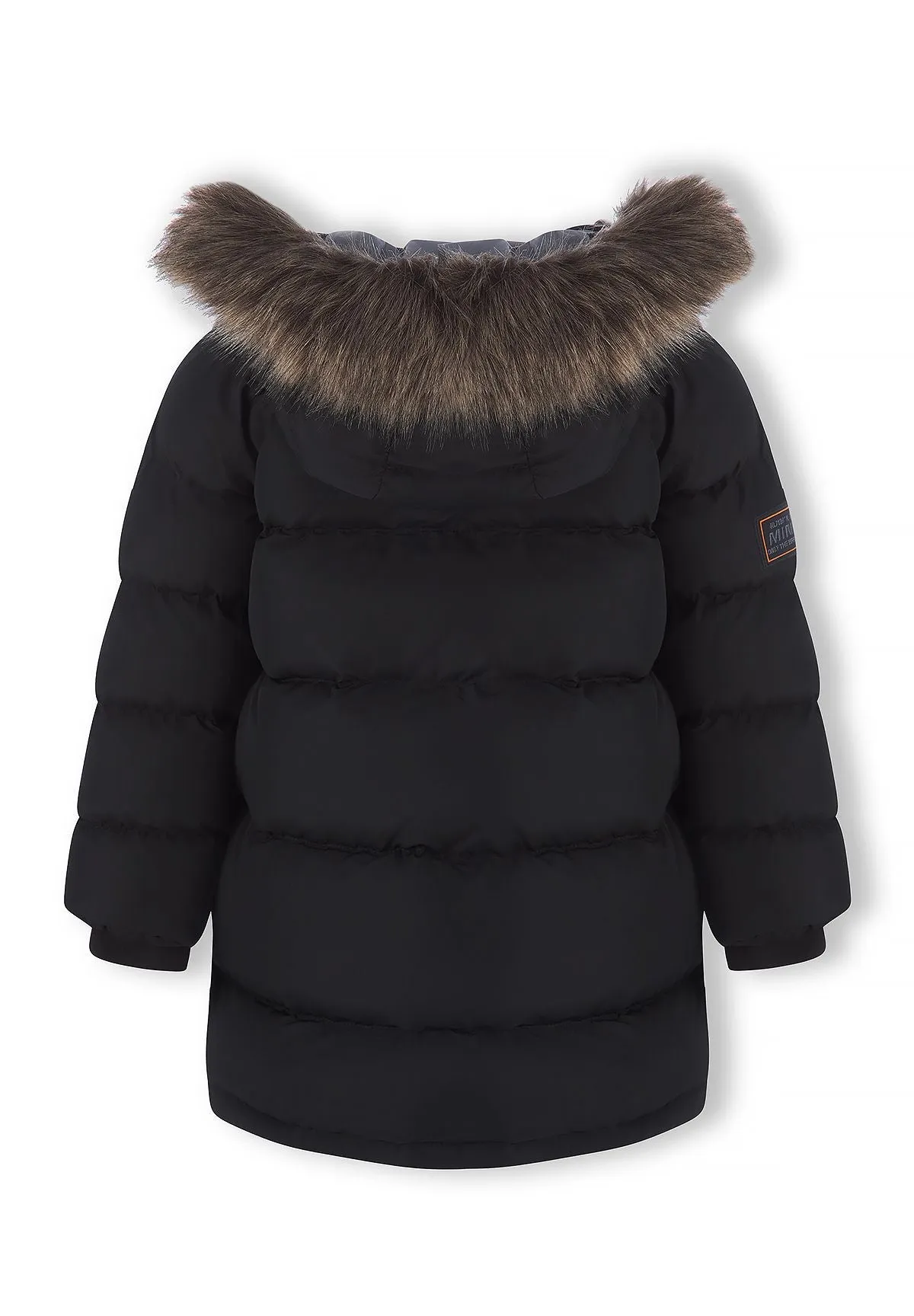 Minoti 45222 parka sort med hætte til drenge