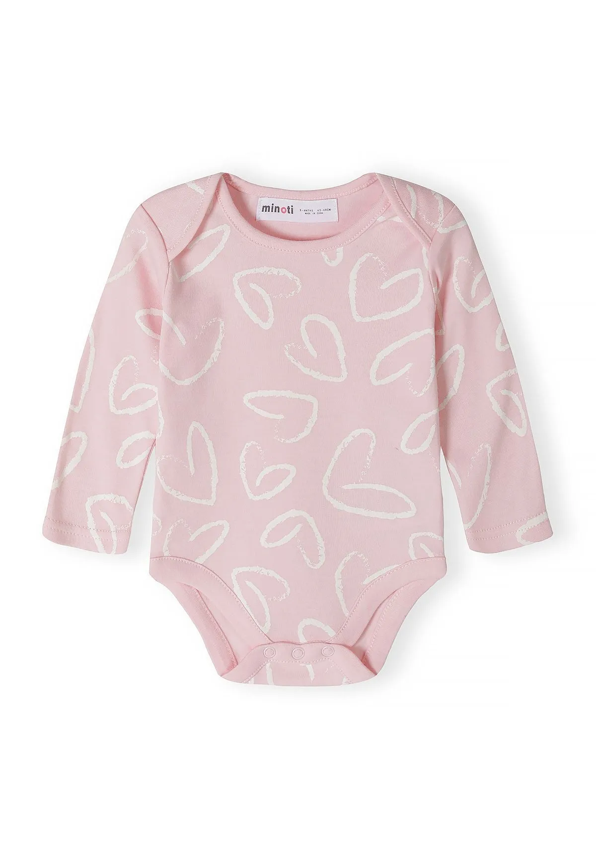 Minoti baby body 7-pak langærmet print