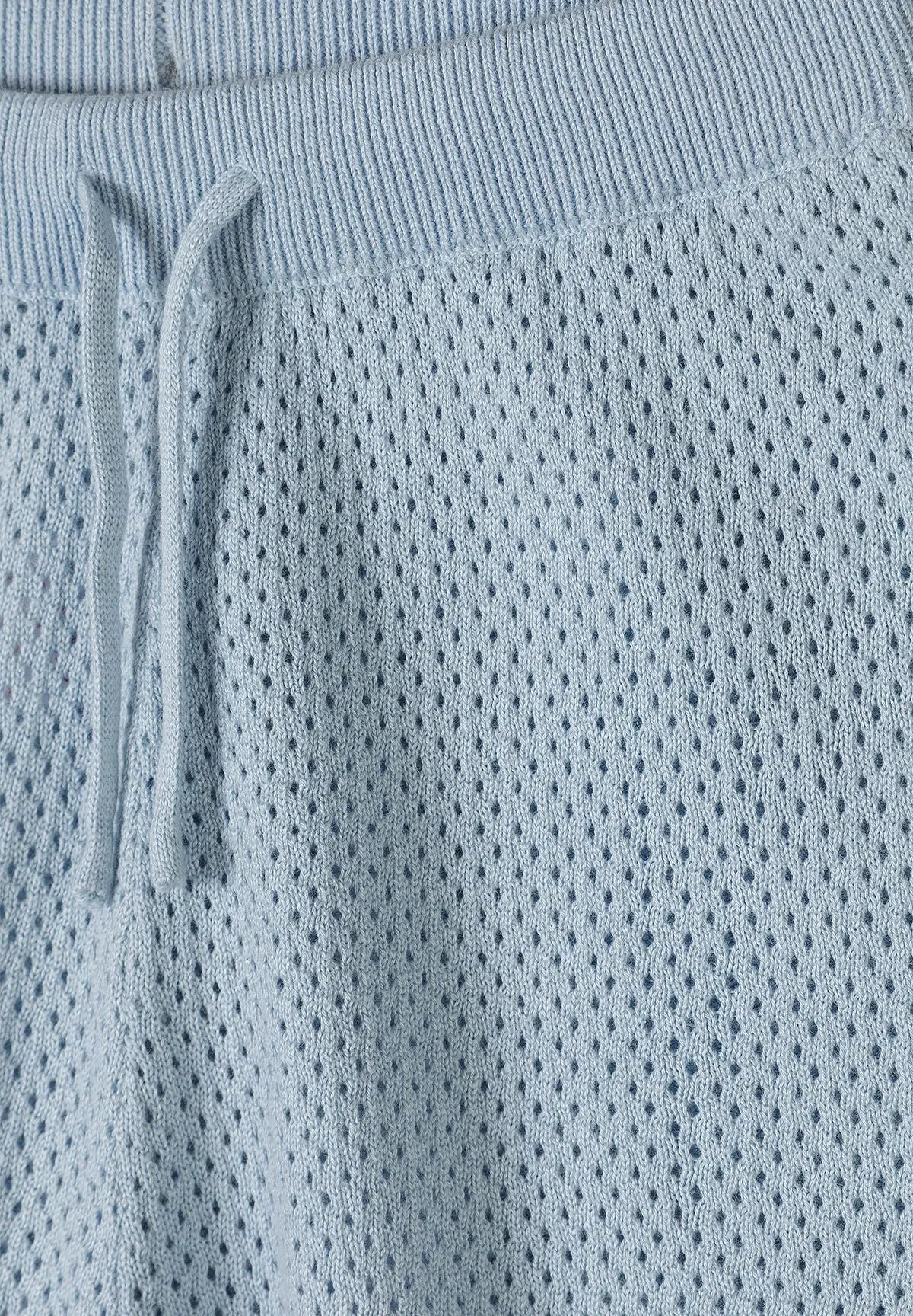 Minoti 44722 strikset lyseblå polo shorts