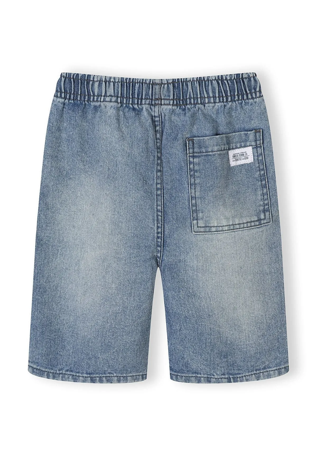 Minoti 44947 jeansshorts sort lyseblå 2-pak til drenge
