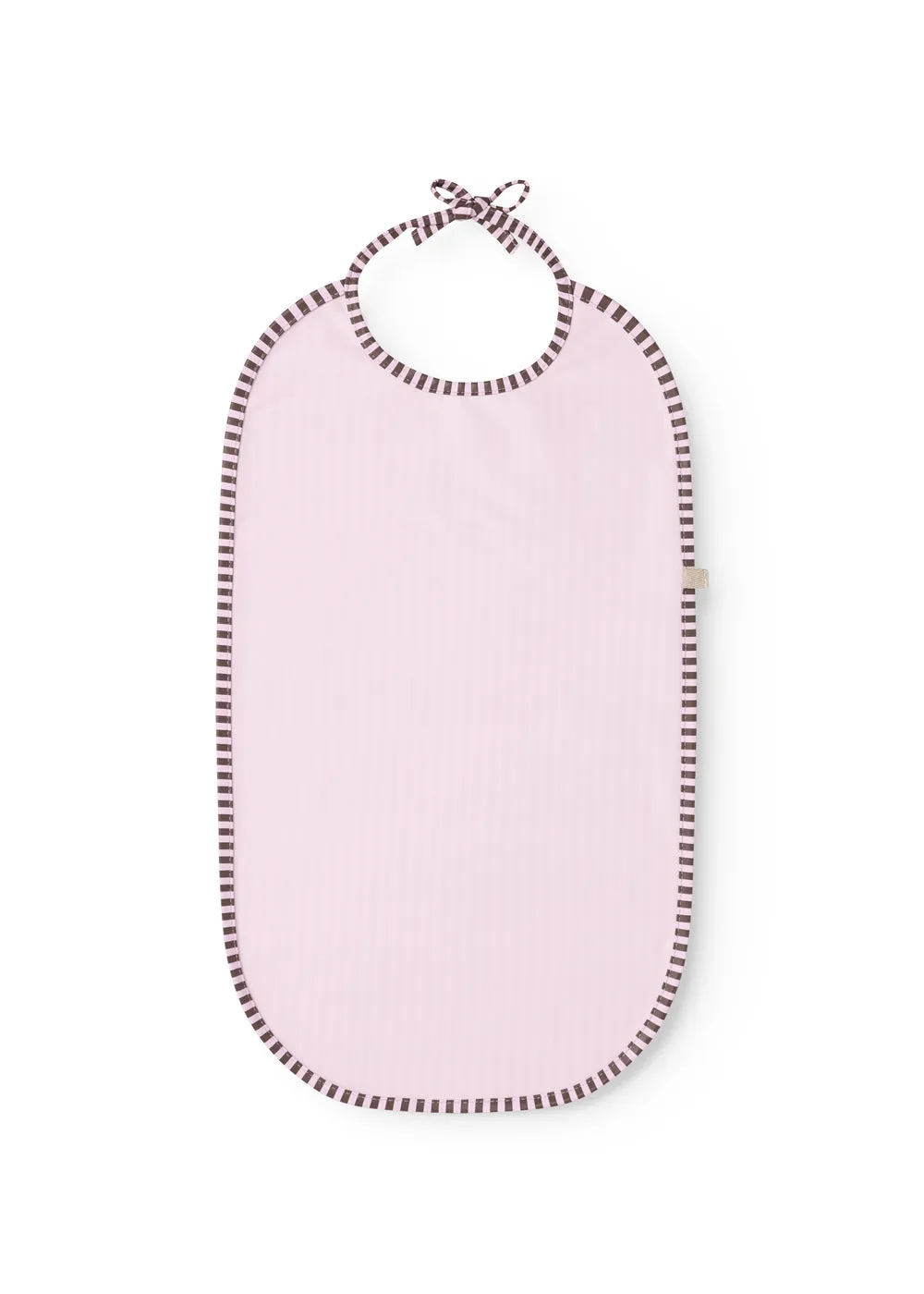MarMar Bib Long hagesmæk Pink Brown Stripes PU