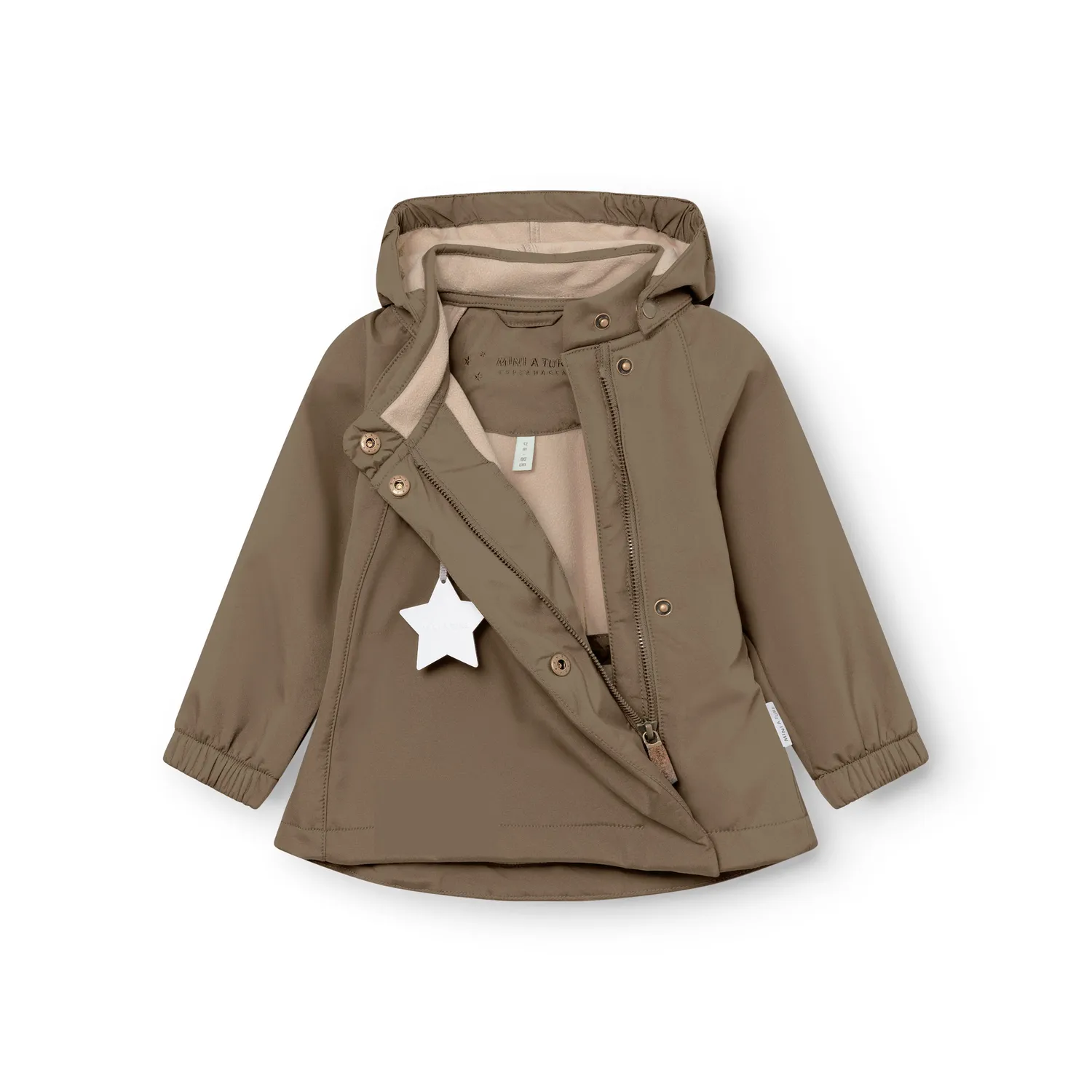 MINI A TURE MATWAI softshell jakke Dark forest vindtæt