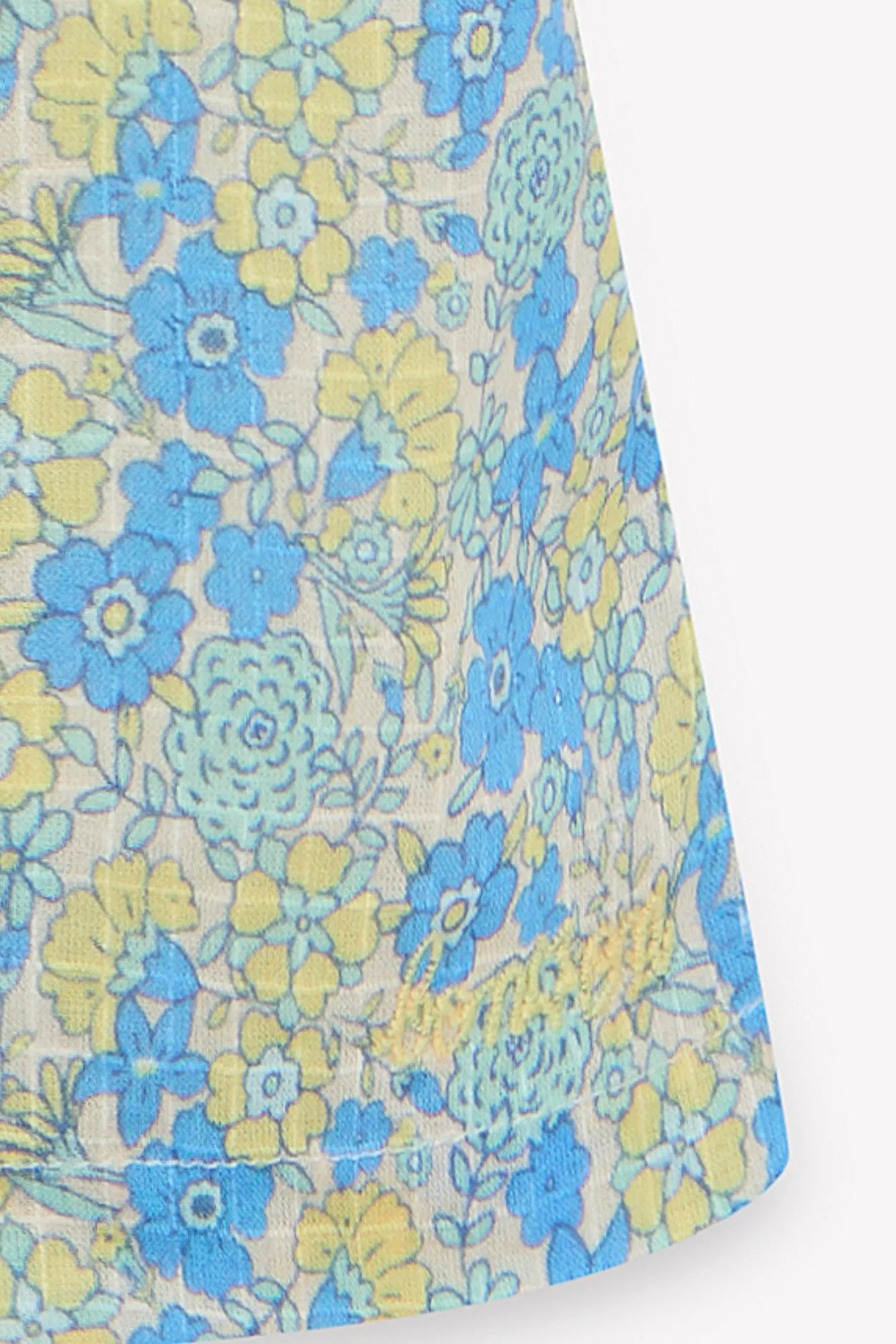 Bonton Léna kjole blå blomstret pige