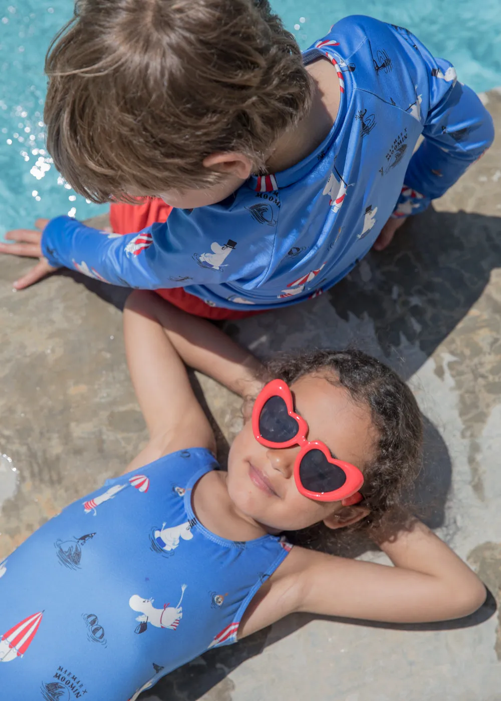 MarMar Swallisa badedragt Swimming Moomin Mumi print