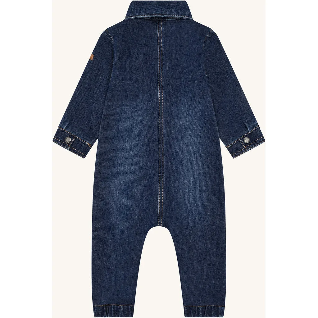 Hust & Claire HCMars Dark Denim buksedragt baby blå
