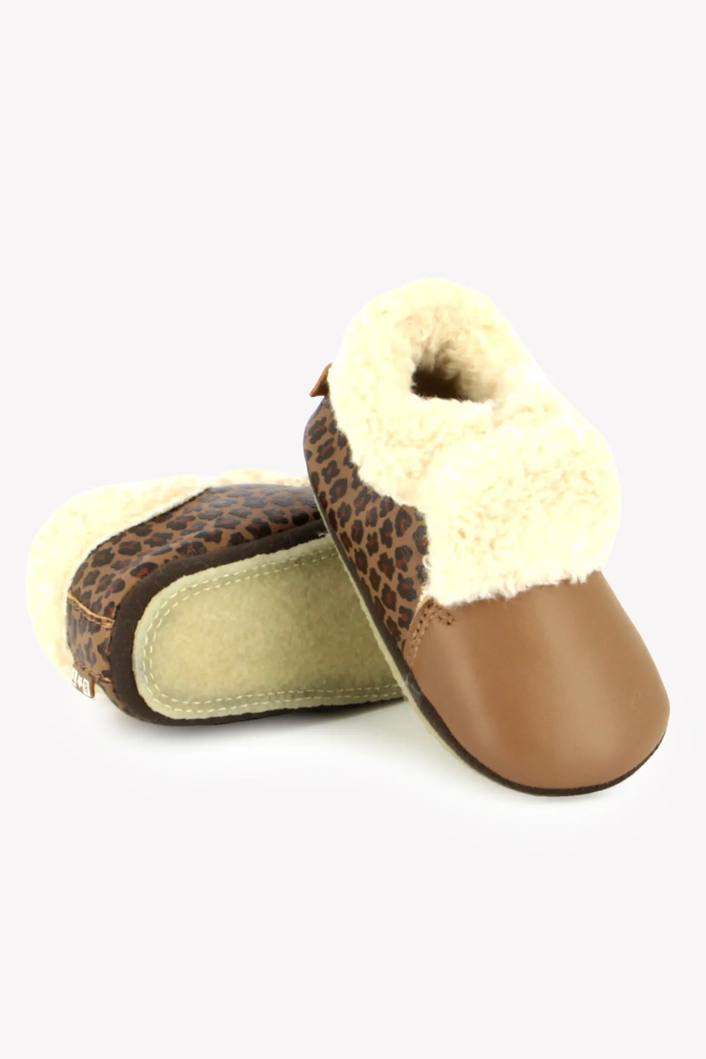 Bonton Doudou Fourré hjemmesko leopard