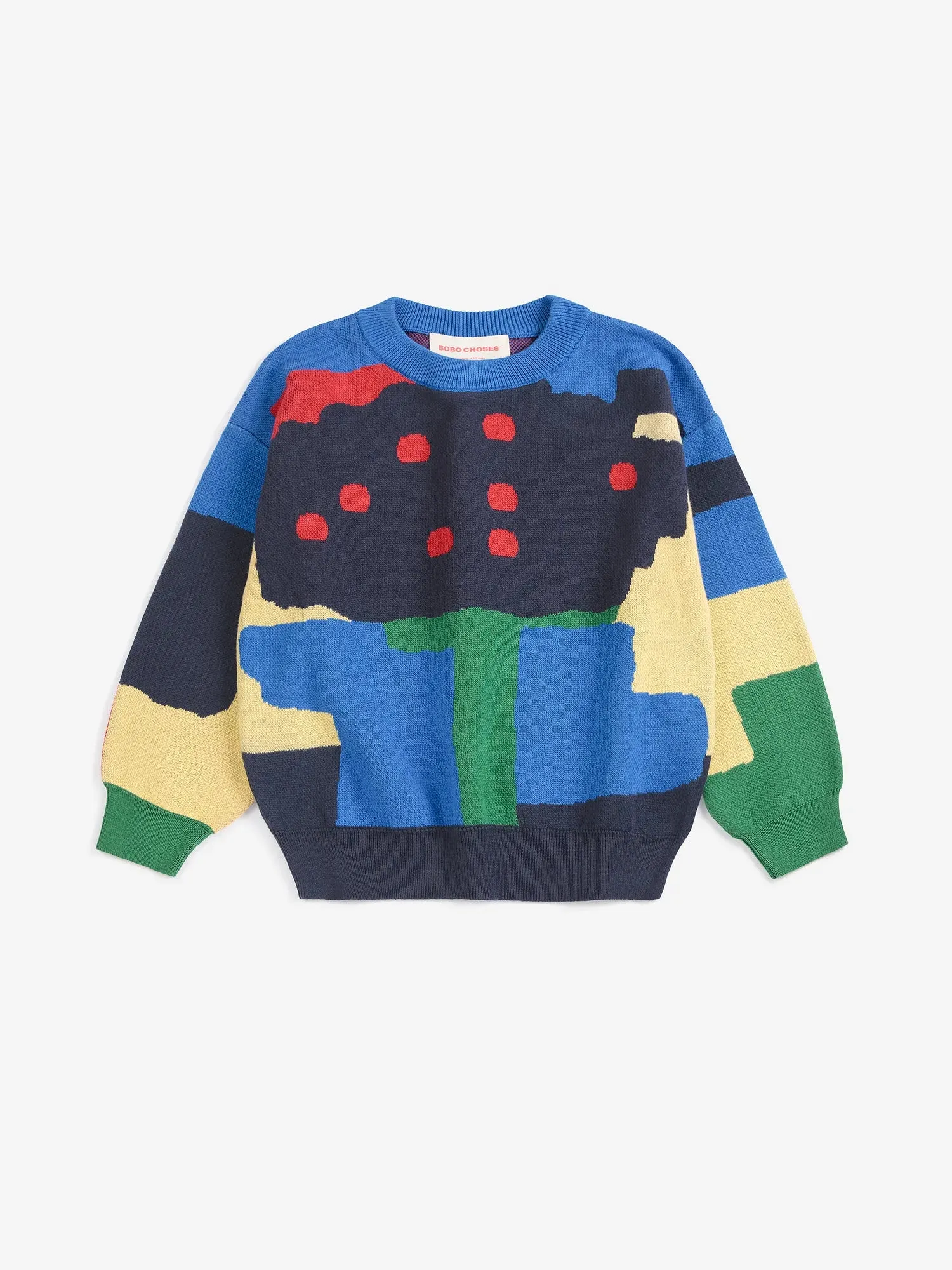 Bobo Choses Paint Forest striktrøje 2-13 år jacquard