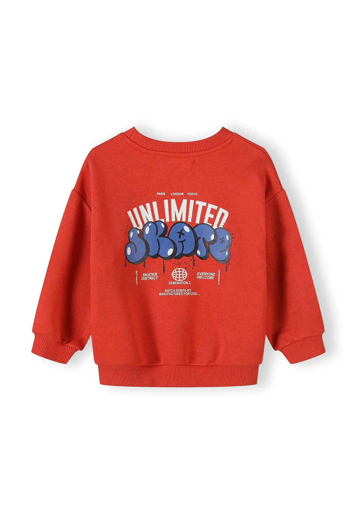 Minoti 44762 sweatshirt 2-pak rød blå