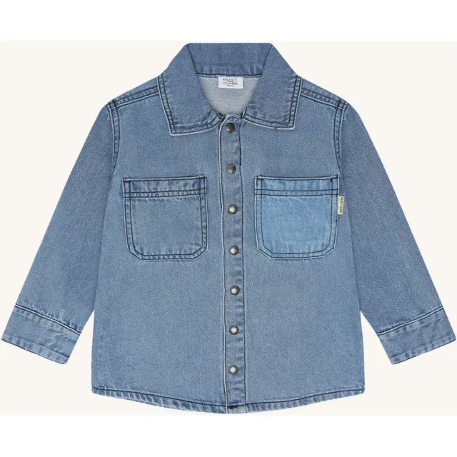 Hust & Claire HCJack Denim Fall skjorte Blue Denim bomuld