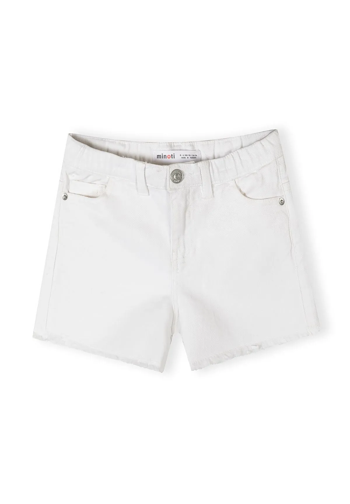 Minoti 44924 shorts 2-pak hvid lyseblå piger
