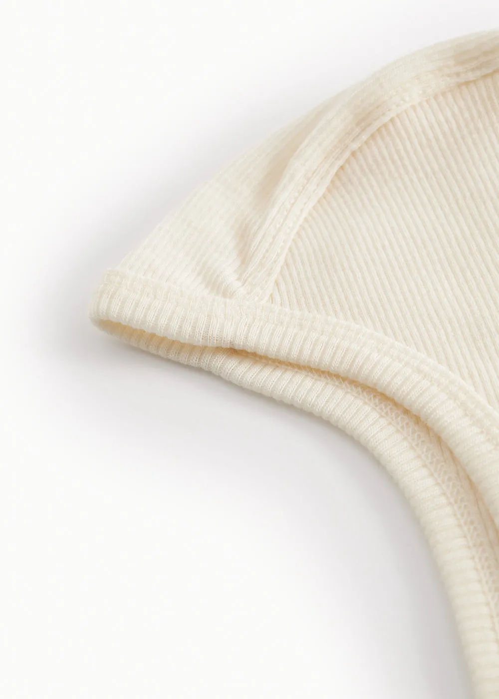 MarMar Hoody uld hue Natural uld rib