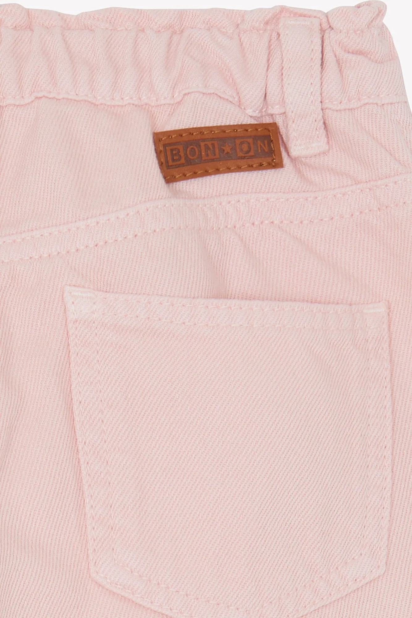 Bonton Lino bukser Rose Blossom slim broderi