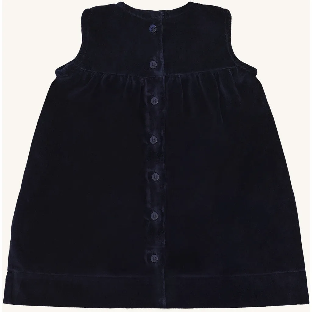 Hust & Claire HCKatinka Molskin kjole More Navy bomuld