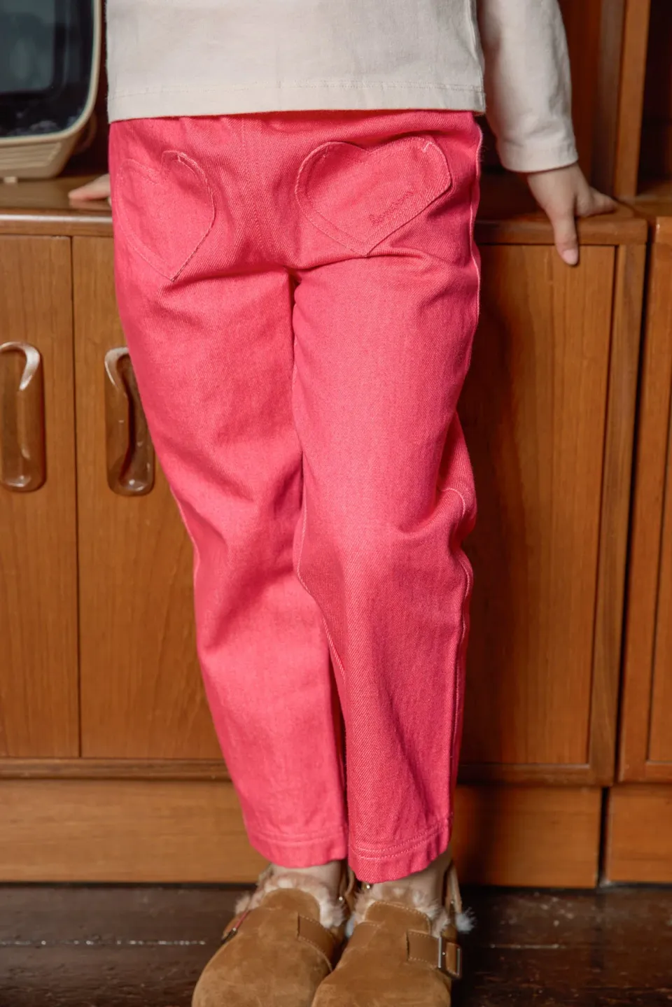 Bonton Duck jeans rosa bomuld til piger