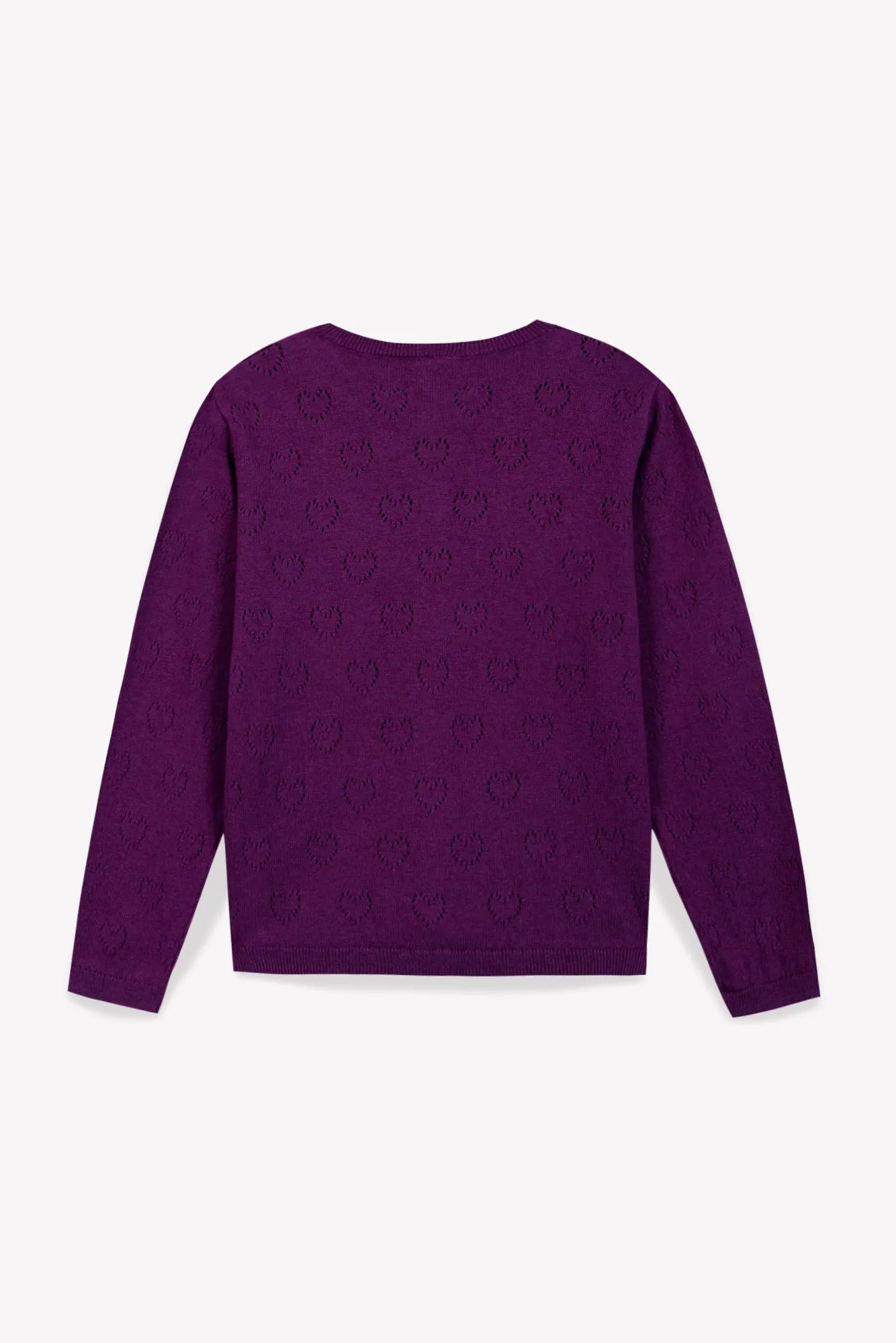 Bonton Lilou Purple Rain cardigan lilla bomuld