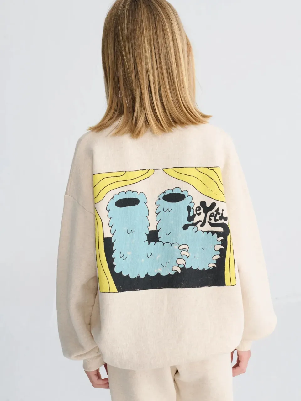 Bobo Choses Monster Boots sweatshirt beige bomuld
